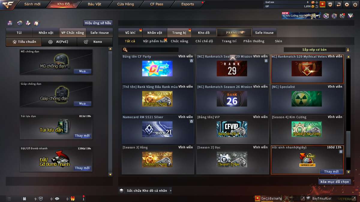 shop acc cf uy tin gia re